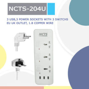 ALLONGE NCTS a 3 Prise et avec 3 Port USB