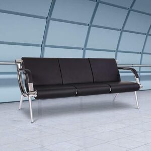 ACL31 3-Seater Waiting Chair with Leather Upholstery