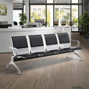 ACL41 4-Seater Leather Waiting Chair / Reception Bench