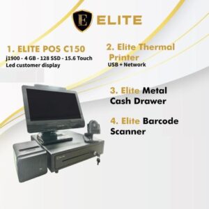 ELITE POS C150 J1900 TOUCH POS TERMINAL - BLACK