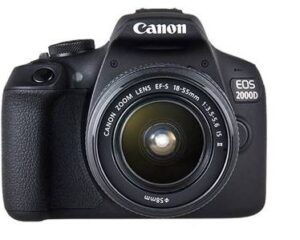 Canon 2000D Camera + EF-S 18-55mm IS II Lens