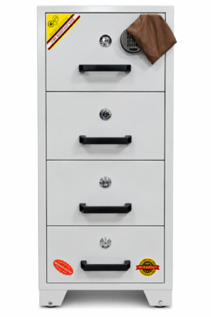 CR-DS400 4-DRAWER FIRE-RESISTANT VERTICAL FILE CABINET