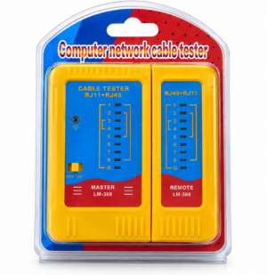 RJ45 & RJ11 NETWORK CABLE TESTER